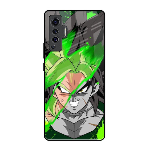 Anime Green Splash Glossy Case for Vivo X50