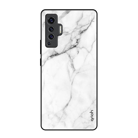 Modern White Marble Glossy Case for Vivo X50