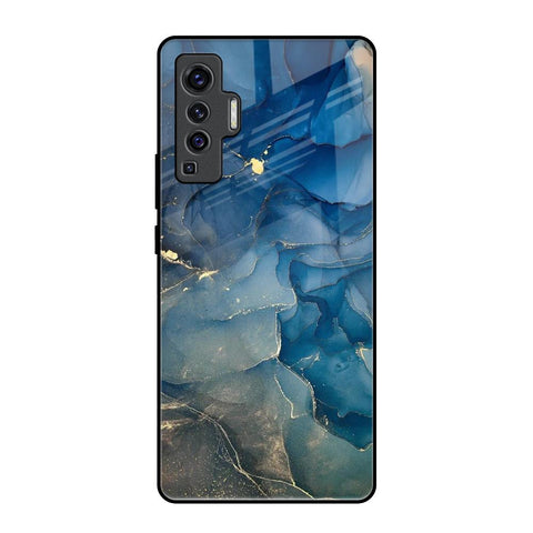 Blue Cool Marble Glossy Case for Vivo X50