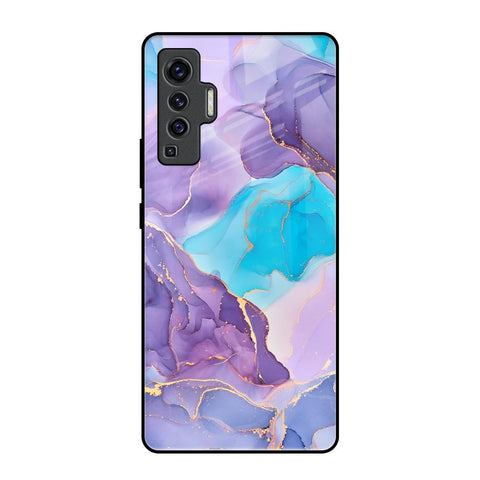 Alcohol ink Marble Glossy Case for Vivo X50