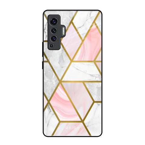 Geometrical Marble Glossy Case for Vivo X50