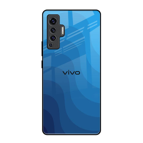 Blue Wave Abstract Glossy Case for Vivo X50