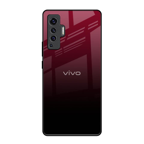 Wine Red Glossy Case For Vivo X50