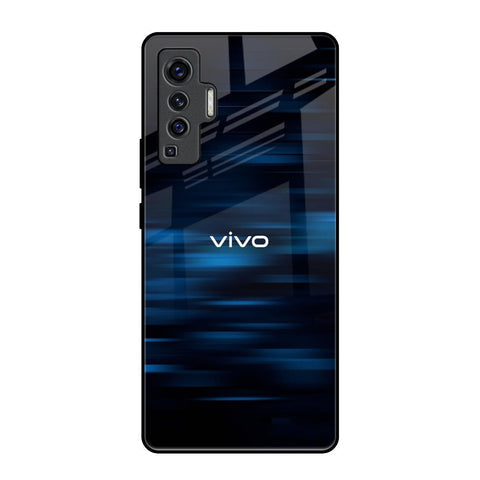 Blue Rough Abstract Glossy Case for Vivo X50