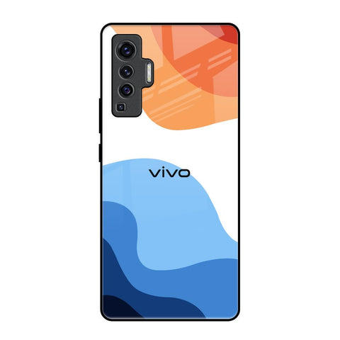 Wavy Color Pattern Glossy Case for Vivo X50