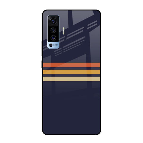 Tricolor Stripes Glossy Case For Vivo X50