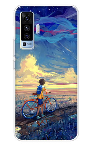 Riding Bicycle to Dreamland Soft Cover for Vivo X50