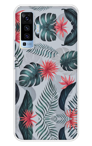 Retro Floral Leaf Soft Cover for Vivo X50
