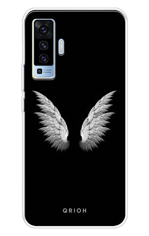 White Angel Wings Soft Cover for Vivo X50