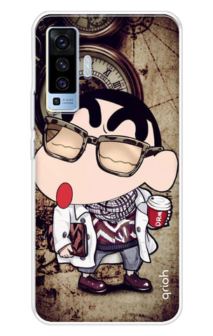 Nerdy Shinchan Soft Cover for Vivo X50