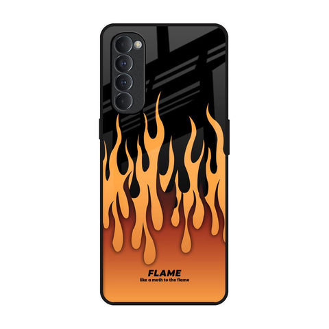 Fire Flame Glossy Case for Oppo Reno4 Pro