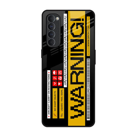 Aircraft Warning Glossy Case for Oppo Reno4 Pro