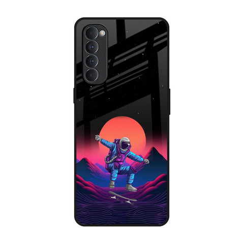 Retro Astronaut Glossy Case for Oppo Reno4 Pro