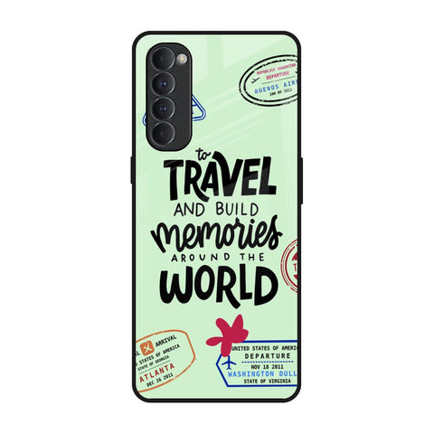 Travel Stamps Glossy Case for Oppo Reno4 Pro