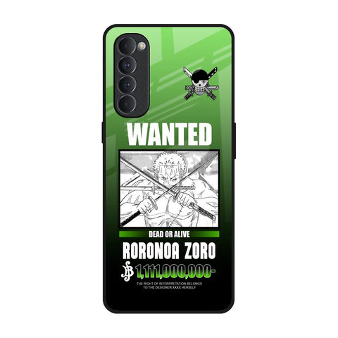Zoro Wanted Glossy Case for Oppo Reno4 Pro