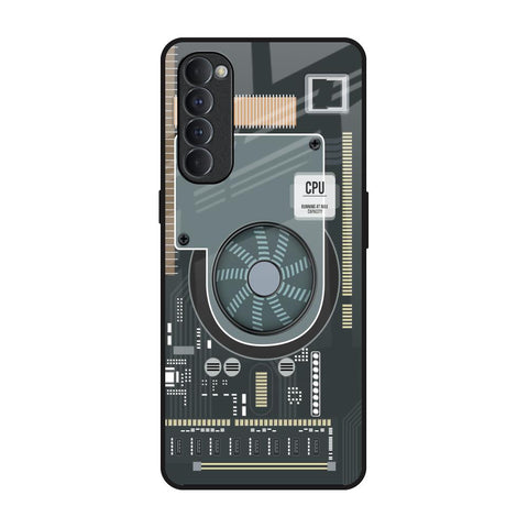 Motherboard Circuit Glossy Case for Oppo Reno4 Pro