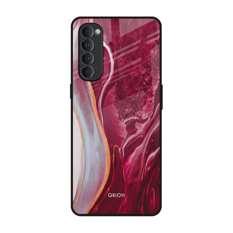 Crimson Ruby Glossy Case for Oppo Reno4 Pro