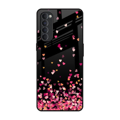 Heart Rain Fall Glossy Case For Oppo Reno4 Pro