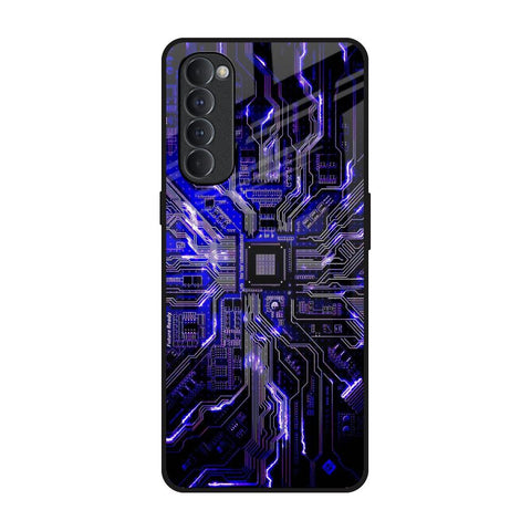 Techno Color Pattern Glossy Case For Oppo Reno4 Pro