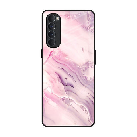 Diamond Pink Gradient Glossy Case For Oppo Reno4 Pro