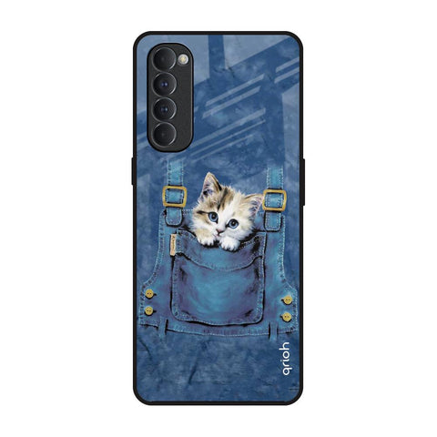 Kitty In Pocket Glossy Case For Oppo Reno4 Pro