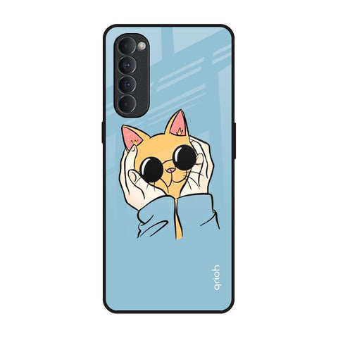 Adorable Cute Kitty Glossy Case For Oppo Reno4 Pro