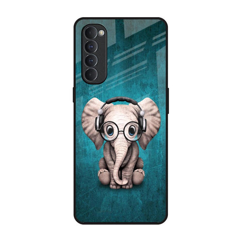 Adorable Baby Elephant Glossy Case For Oppo Reno4 Pro