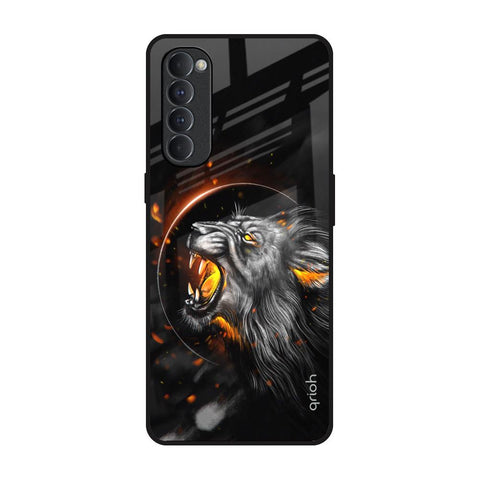 Aggressive Lion Glossy Case for Oppo Reno4 Pro