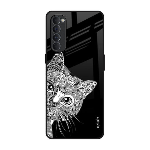 Kitten Mandala Glossy Case for Oppo Reno4 Pro