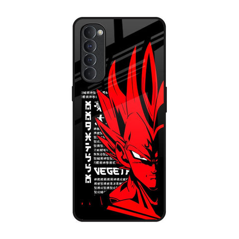 Red Vegeta Glossy Case for Oppo Reno4 Pro