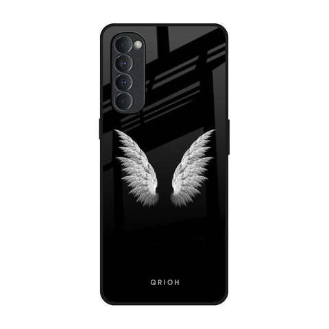 White Angel Wings Glossy Case for Oppo Reno4 Pro