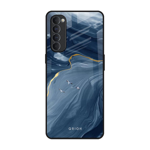 Deep Ocean Marble Glossy Case for Oppo Reno4 Pro