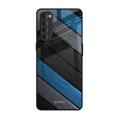 Multicolor Wooden Effect Glossy Case for Oppo Reno4 Pro
