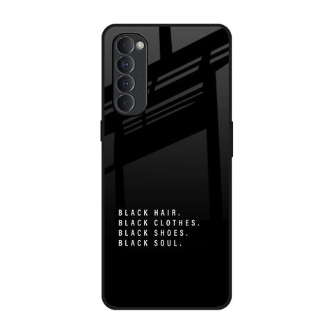 Black Soul Glossy Case for Oppo Reno4 Pro