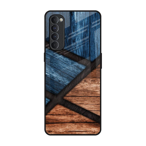 Wooden Tiles Glossy Case for Oppo Reno4 Pro