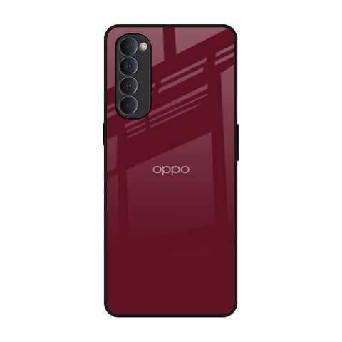 Classic Burgundy Glossy Case for Oppo Reno4 Pro