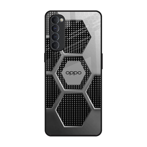 Hexagon Style Glossy Case For Oppo Reno4 Pro