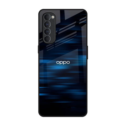 Blue Rough Abstract Glossy Case for Oppo Reno4 Pro