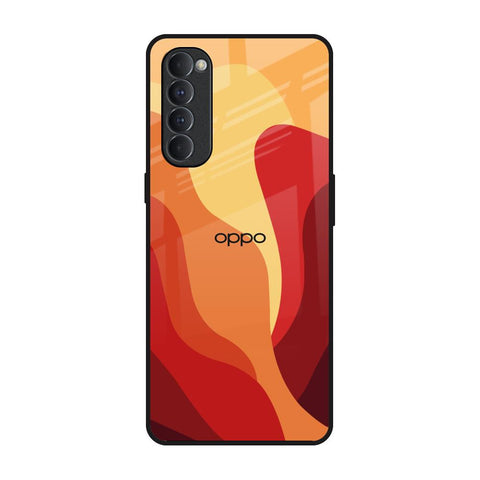 Magma Color Pattern Glossy Case for Oppo Reno4 Pro