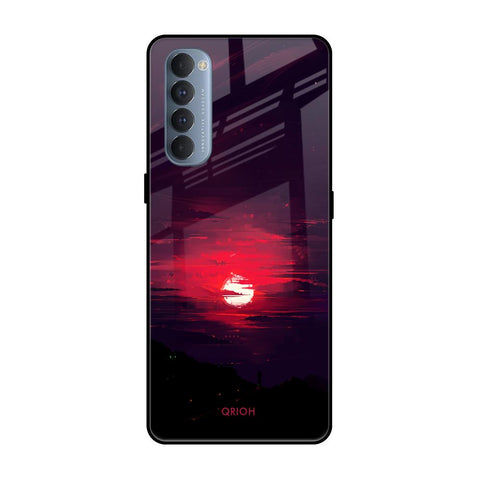 Morning Red Sky Glossy Case For Oppo Reno4 Pro