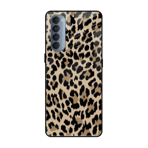 Leopard Seamless Glossy Case For Oppo Reno4 Pro