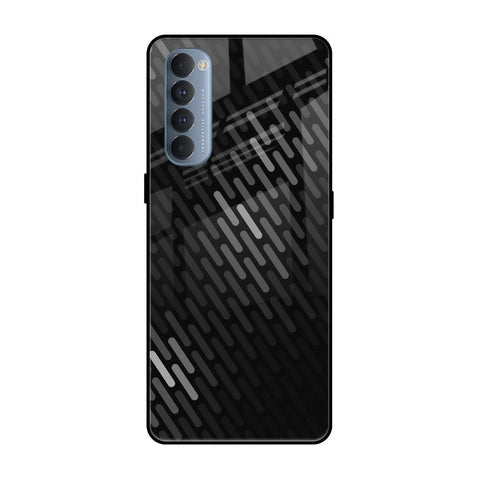 Dark Abstract Pattern Glossy Case For Oppo Reno4 Pro