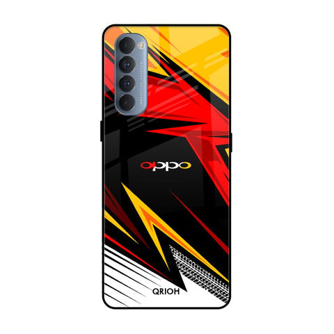 Race Jersey Pattern Glossy Case For Oppo Reno4 Pro