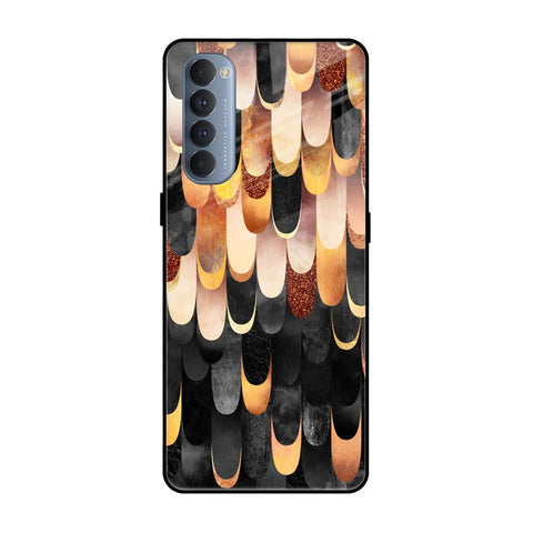 Bronze Abstract Glossy Case for Oppo Reno4 Pro