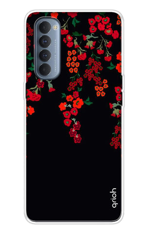 Floral Deco Soft Cover For Oppo Reno4 Pro