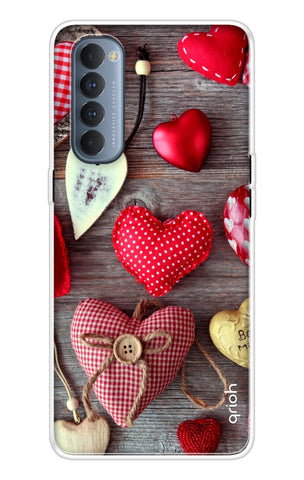 Valentine Hearts Soft Cover for Oppo Reno4 Pro