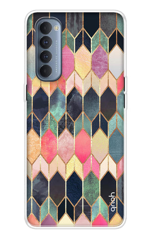 Shimmery Pattern Soft Cover for Oppo Reno4 Pro