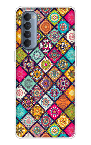 Multicolor Mandala Soft Cover for Oppo Reno4 Pro