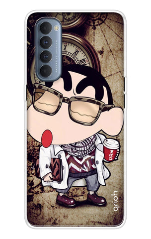 Nerdy Shinchan Soft Cover for Oppo Reno4 Pro