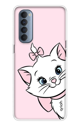 Cute Kitty Soft Cover For Oppo Reno4 Pro